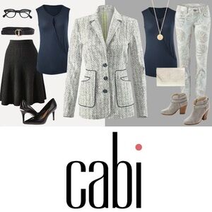 CABI Shirt Sleeveless Crossover Tee Womens S French Navy Blue $64 Jersey